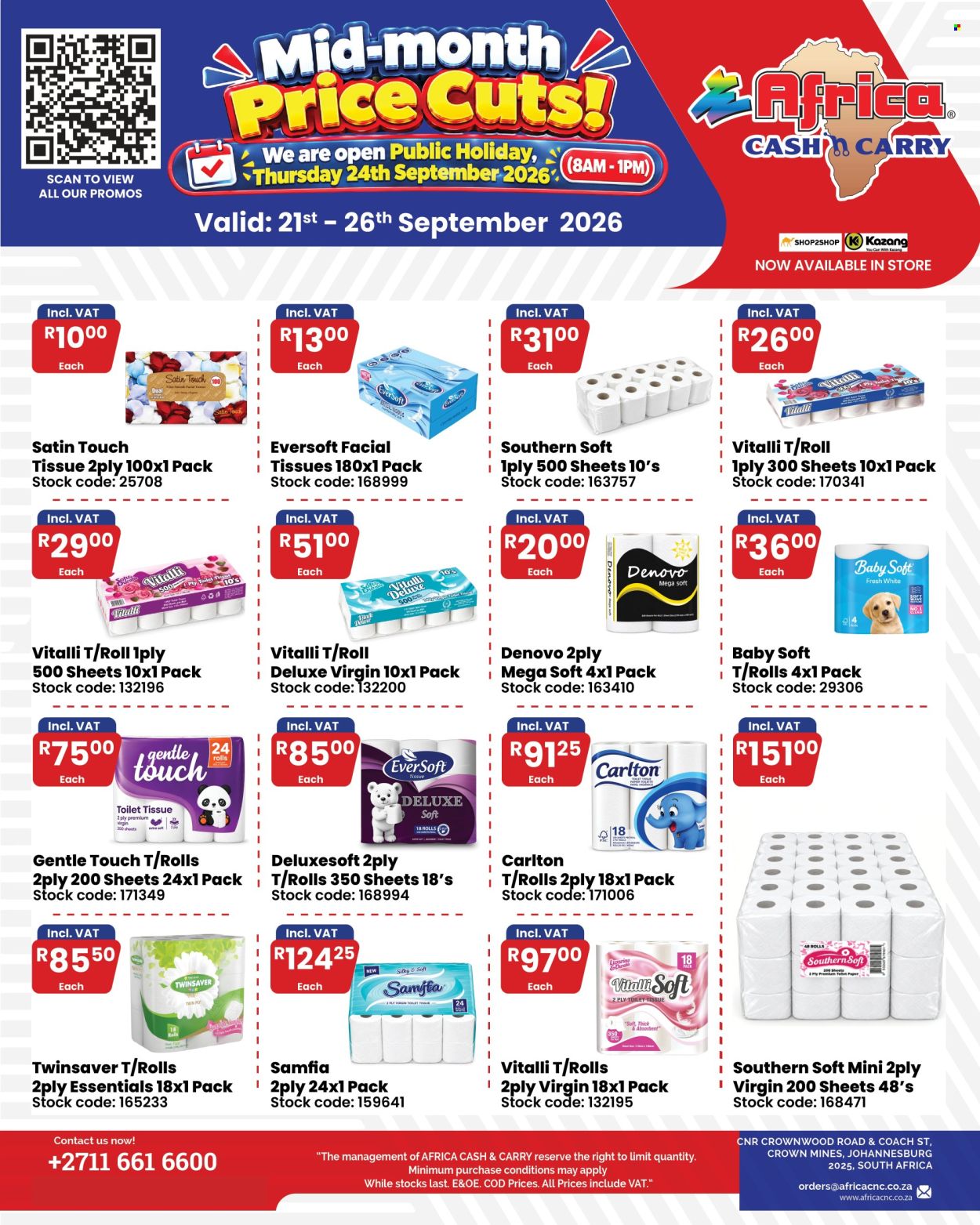 Africa Cash & Carry specials - 21/09/2026 - 26/09/2026. Page 1