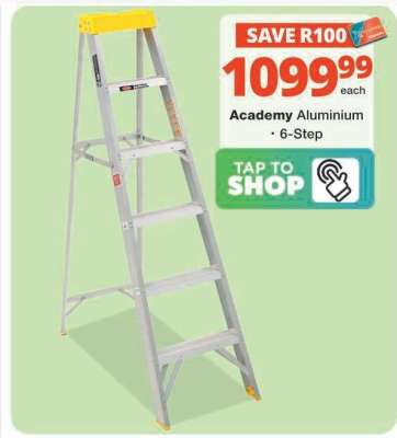 Academy Aluminium 6-Step Ladder