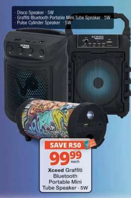 Xceed Graffiti Bluetooth Portable Mini Tube Speaker
