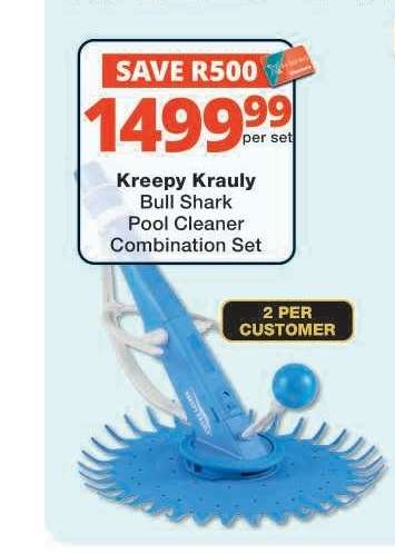 Kreepy Krauly Bull Shark Pool Cleaner Combination Set