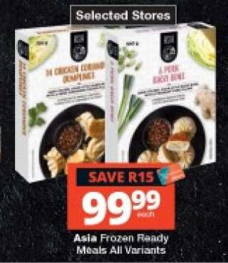 Asia Frozen Ready Meals All Variants