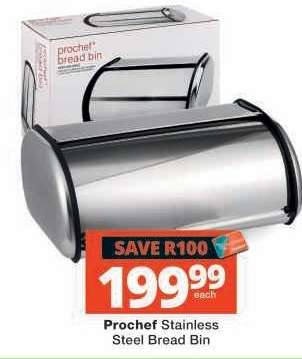 Prochef Stainless Steel Bread Bin
