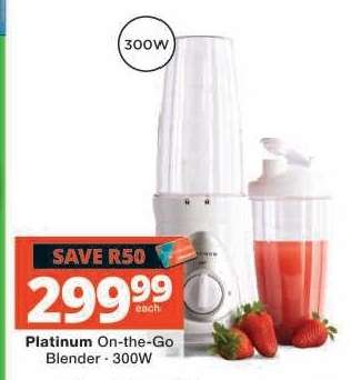 Platinum On-the-Go Blender - 300W