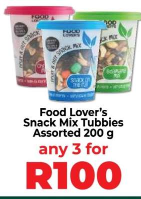 Food Lover’s Snack Mix Tubbies Assorted 200 g