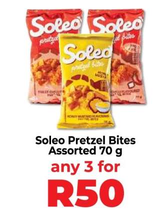 Soleo Pretzel Bites Assorted 70 g