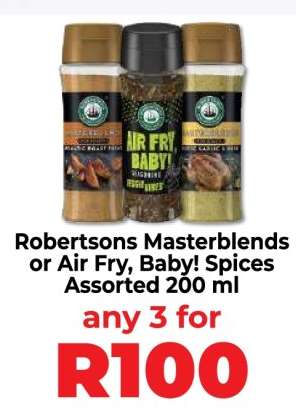 Robertsons Masterblends or Air Fry, Baby! Spices