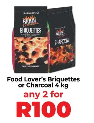 Food Lover’s Briquettes or Charcoal 4 kg
