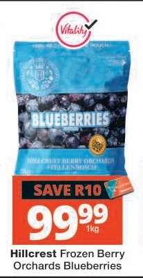 Hillcrest Frozen Berry Orchards Blueberries