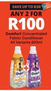 Comfort Concentrated Fabric Conditioner