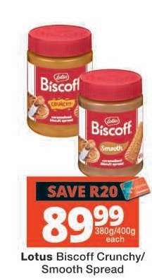 Lotus Biscoff Crunchy/Smooth Spread