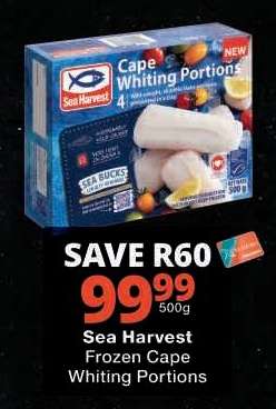 Sea Harvest Frozen Cape Whiting Portions