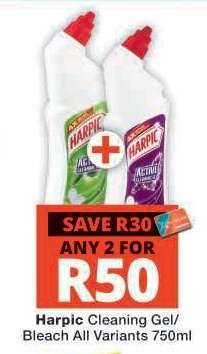Harpic Cleaning Gel/Bleach