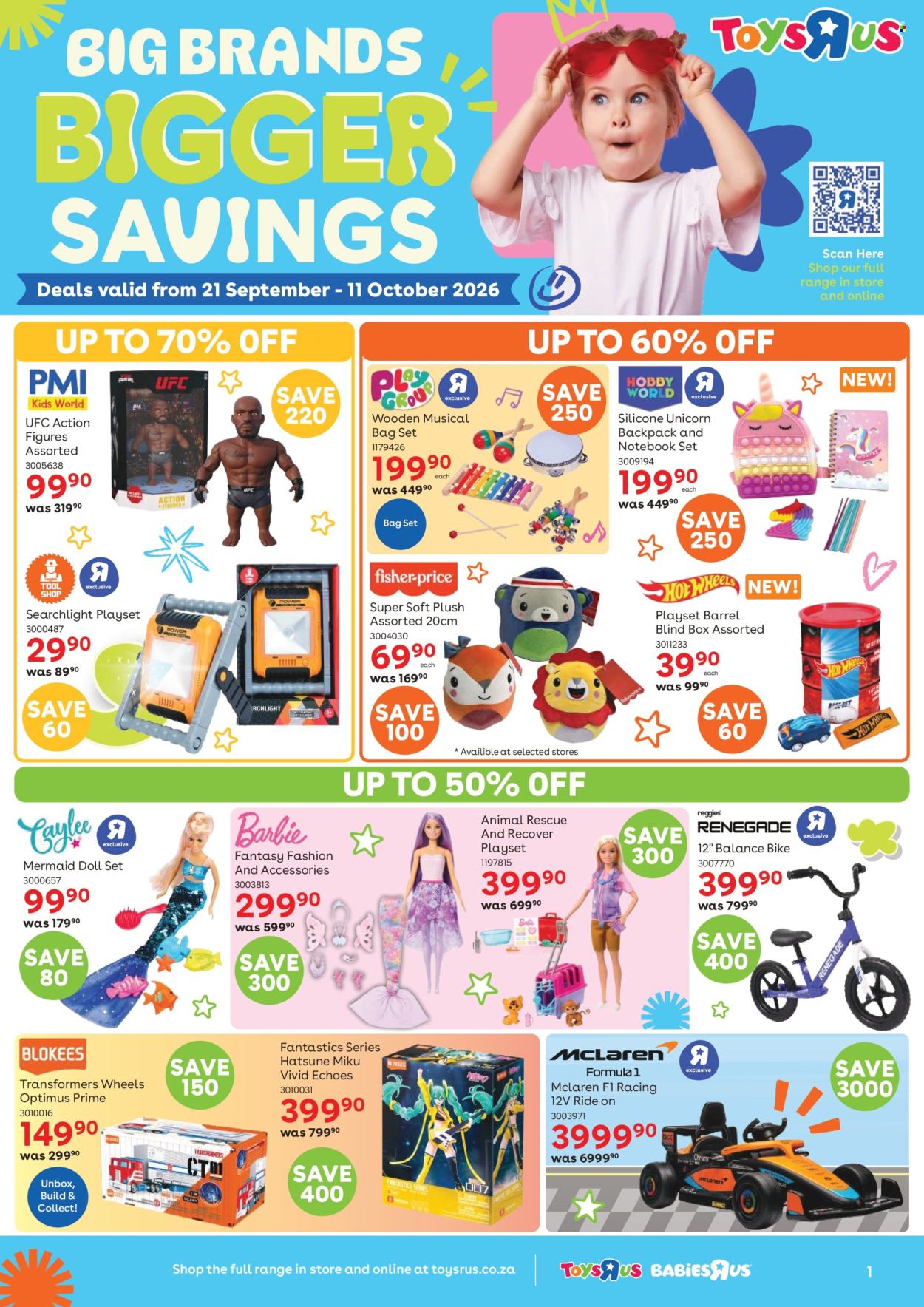 Toys R Us specials - 21/09/2026 - 11/10/2026. Page 1