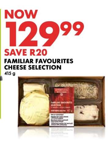 Familiar Favourites Cheese Selection