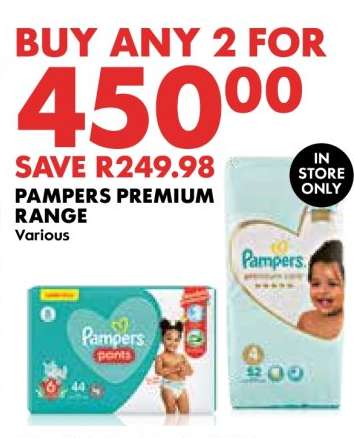 Pampers Premium Range
