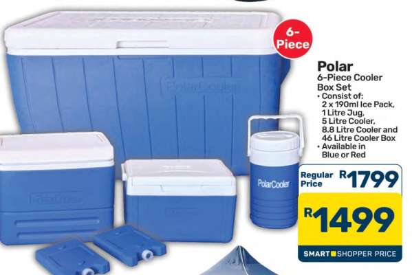 Polar 6-Piece Cooler Box Set