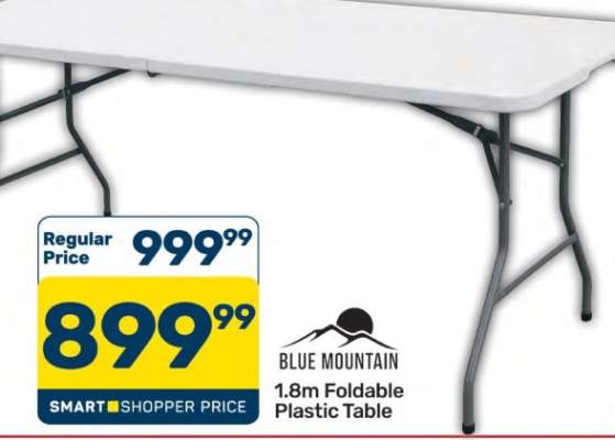 Blue Mountain 1.8m Foldable Plastic Table