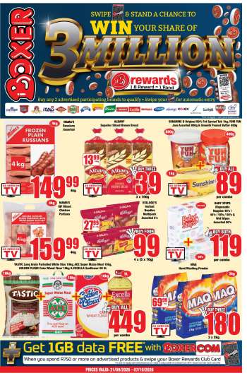 Boxer catalogue  - 21/09/2026 - 07/10/2026.