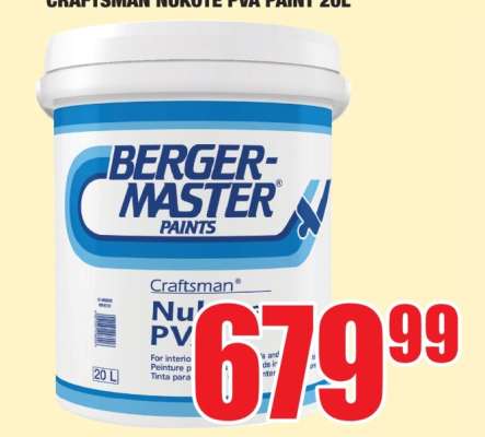 CRAFTSMAN NUKOTE PVA PAINT 20L
