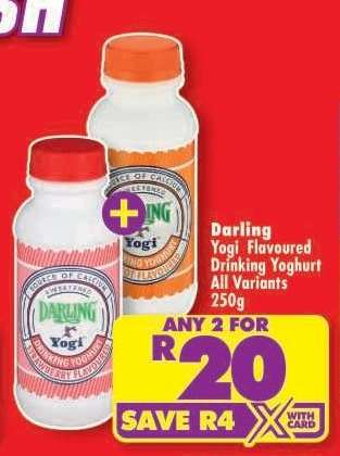 Darling Yogi Flavoured Drinking Yoghurt All Variants 250g