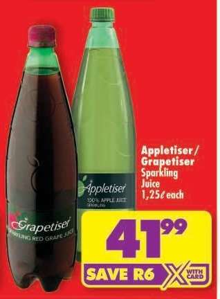 Appletiser/Grapetiser Sparkling Juice