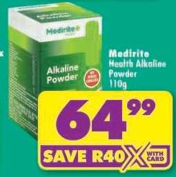 Medirite Health Alkaline Powder 110g