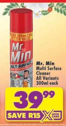 Mr Min Multi-Surface Cleaner
