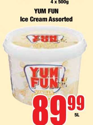 YUM FUN Ice Cream Assorted