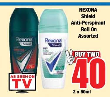 REXONA Shield Anti-Perspirant Roll On Assorted