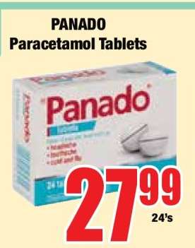 PANADO Paracetamol Tablets