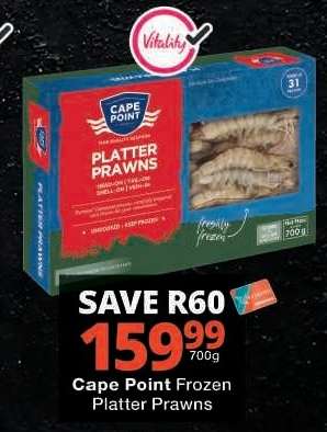 Cape Point Frozen Platter Prawns