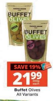 BUFFET Olives