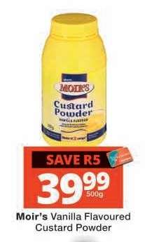 Moir's Vanilla Flavoured Custard Powder