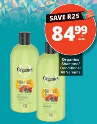 Organics Shampoo Conditioner