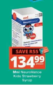 Mni NeuroVance Kids Strawberry Syrup