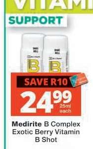 Medirite B Complex Exotic Berry Vitamin B Shot