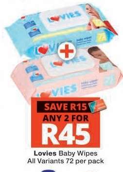 LOVIES BABY WIPES