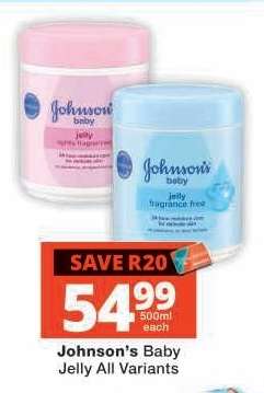 Johnson's Baby Jelly All Variants