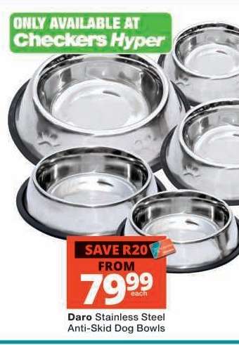 Daro Stainless Steel Anti-Skid Dog Bowls