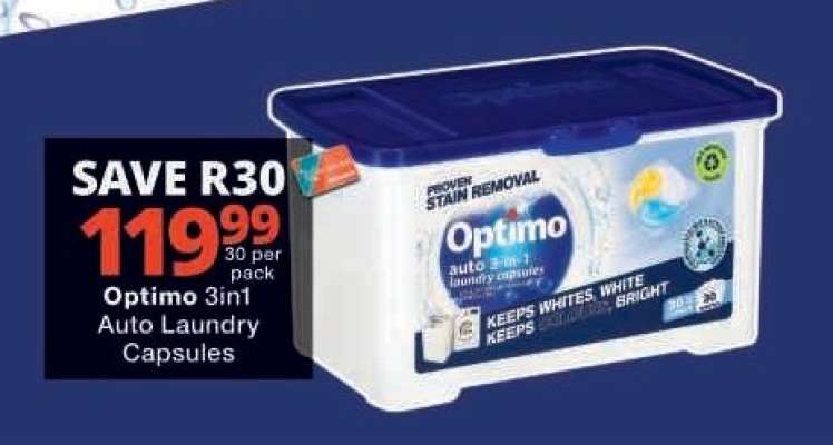 Optimo 3in1 Auto Laundry Capsules
