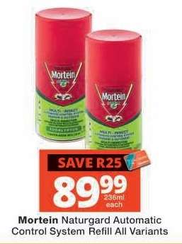 Mortein Naturgard Automatic Control System Refill All Variants