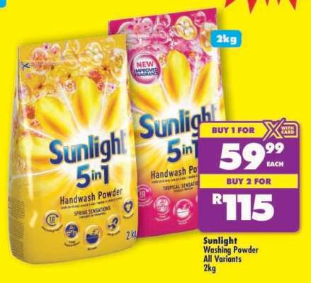 Sunlight Washing Powder All Variants 2kg