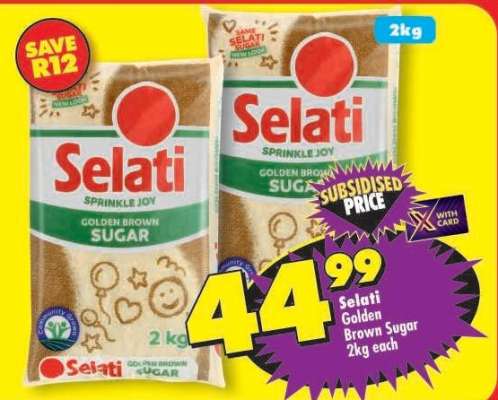 Selati Golden Brown Sugar-2Kg Each