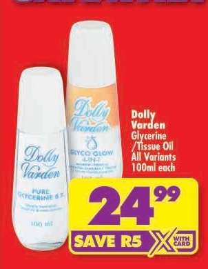 Dolly Varden Glycerine/Tissue Oil