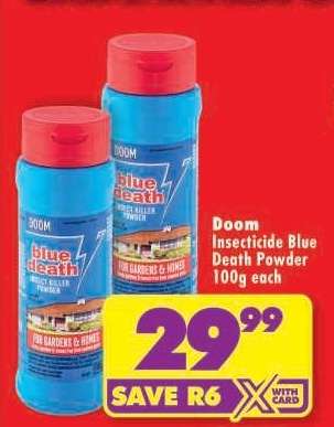 Doom Insecticide Blue Death Powder 100g each