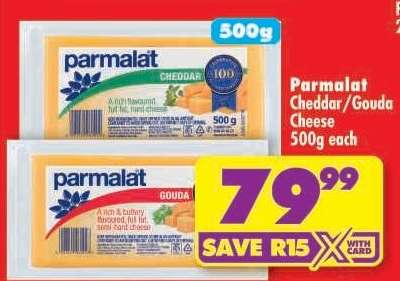 Parmalat Cheddar/Gouda Cheese 500g each