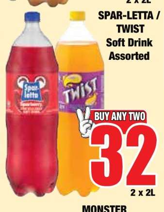 SPAR-LETTA / TWIST Soft Drink Assorted