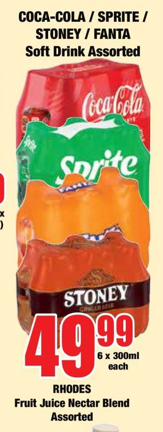 COCA-COLA / SPRITE / STONEY / FANTA Soft Drink Assorted