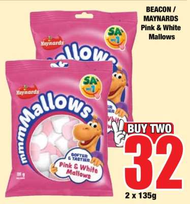 BEACON / MAYNARDS Pink & White Mallows
