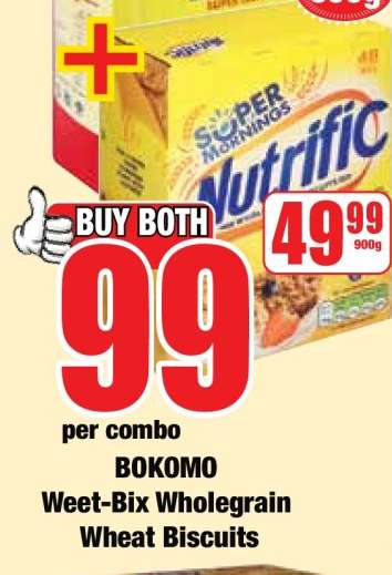 Bokomo Weet-Bix Wholegrain Wheat Biscuits
